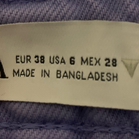 ZARA denim shorts light purple - Picture 4 of 4